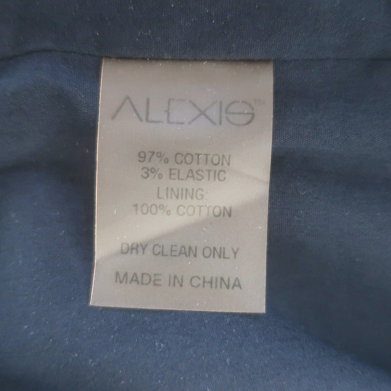Alexis Martyna Strapless Denim Romper Indigo Stretch Cotton Size Extra Small