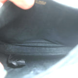 Hermes Micro Trim Crossbody Bag Black Suede