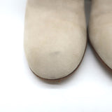 Gianvito Rossi Buckled Ankle Boots Beige Suede Size 39