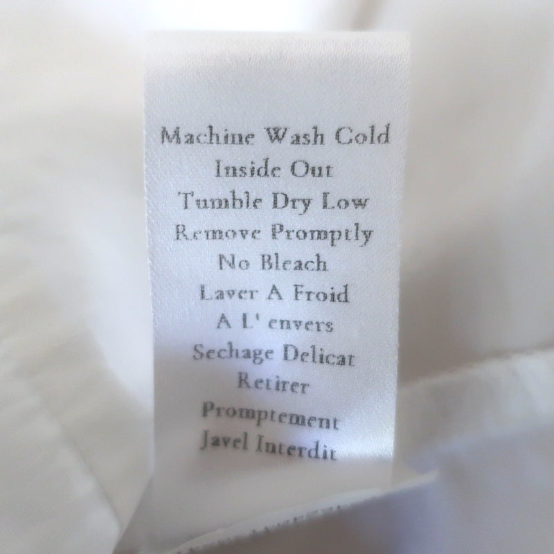 Frank &amp; Eileen Oona Continuous Sleeve Button-Up Shirt White Cotton Size Medium