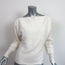 Intermix Crystal-Embellished Sweater Breanne Cream Cotton-Cashmere Size Petite
