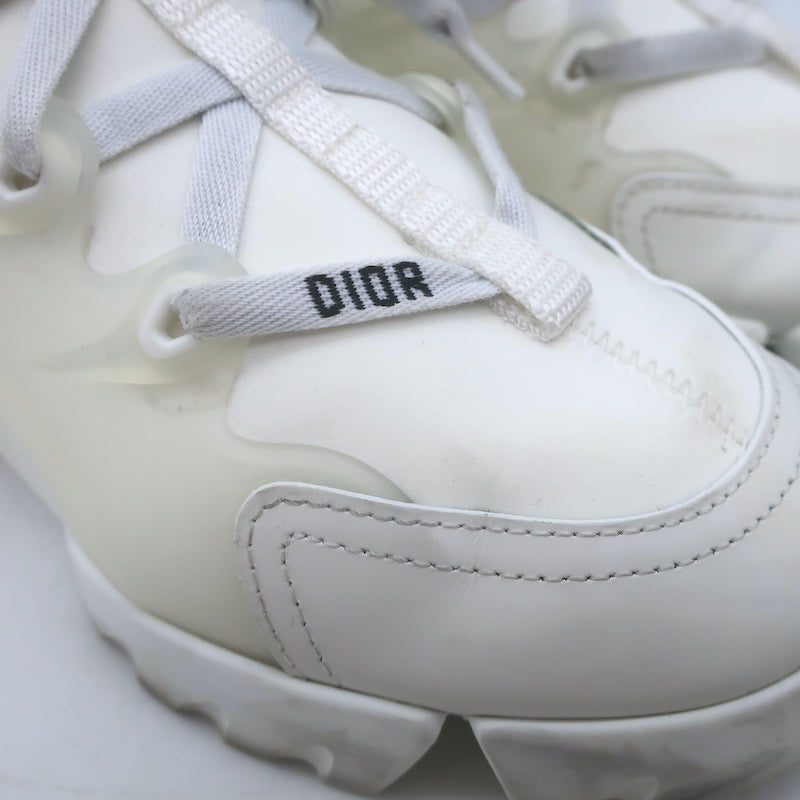 Christian Dior D-Connect Sneakers White Neoprene Size 37