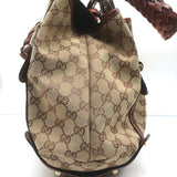 Gucci Pelham Medium Shoulder Bag GG Monogram Canvas with Braided Leather Straps