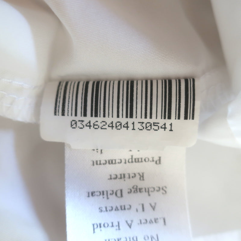 Frank &amp; Eileen Oona Continuous Sleeve Button-Up Shirt White Cotton Size Medium