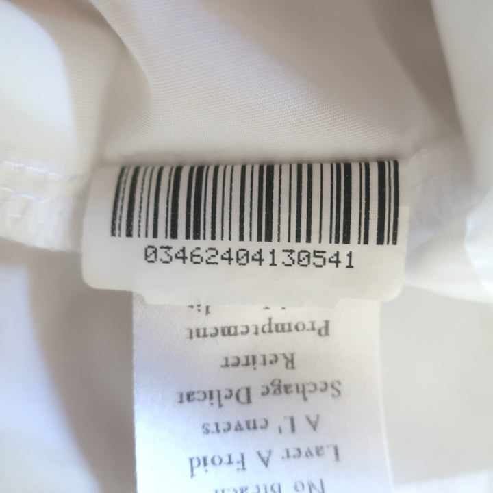 Frank &amp; Eileen Oona Continuous Sleeve Button-Up Shirt White Cotton Size Medium