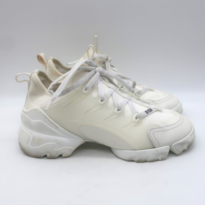 Christian Dior D-Connect Sneakers White Neoprene Size 37