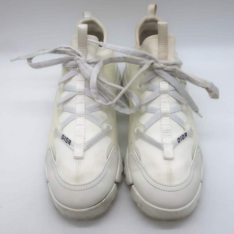 Christian Dior D-Connect Sneakers White Neoprene Size 37