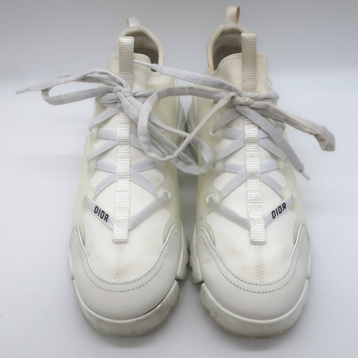 Christian Dior D-Connect Sneakers White Neoprene Size 37