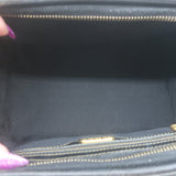 Vintage Fendi Pequin Small Boston Bag Brown Striped Canvas