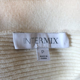 Intermix Crystal-Embellished Sweater Breanne Cream Cotton-Cashmere Size Petite
