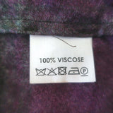 Dries Van Noten Daruno Plaid Layered Shirtdress Purple/Green Satin Size 38 NEW