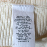 Intermix Crystal-Embellished Sweater Breanne Cream Cotton-Cashmere Size Petite