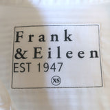 Frank & Eileen Shirley Oversized Button-Up Shirt White Stripe Size Extra Small