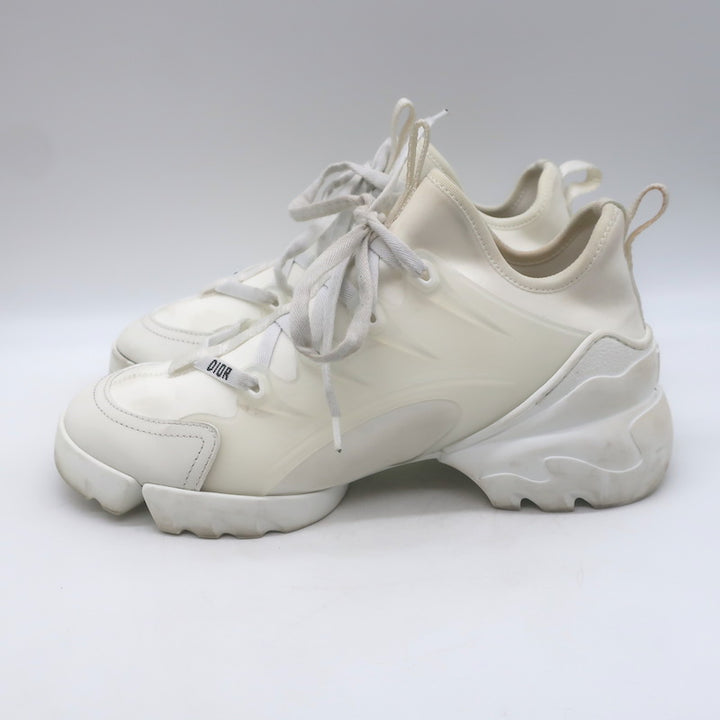 Christian Dior D-Connect Sneakers White Neoprene Size 37