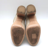 Gianvito Rossi Buckled Ankle Boots Beige Suede Size 39