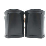 Christian Louboutin Myriadiam Studded Slide Sandals Black Leather Size 38.5 NEW