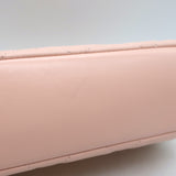 Chanel Pink Mini Flap Bag Lambskin Quilted CC Crystal Logo Chain