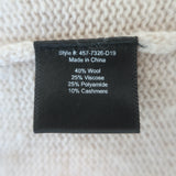 Jenni Kayne Everyday Sweater Oatmeal Wool-Cashmere Size Small