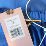 Alexis Off the Shoulder Mini Dress Doriana Blue Cotton Size Extra Small NEW