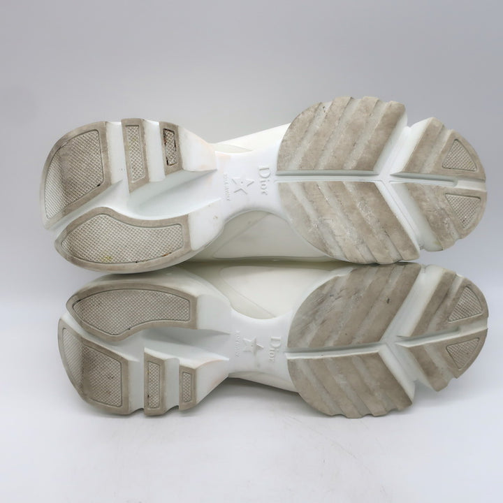 Christian Dior D-Connect Sneakers White Neoprene Size 37