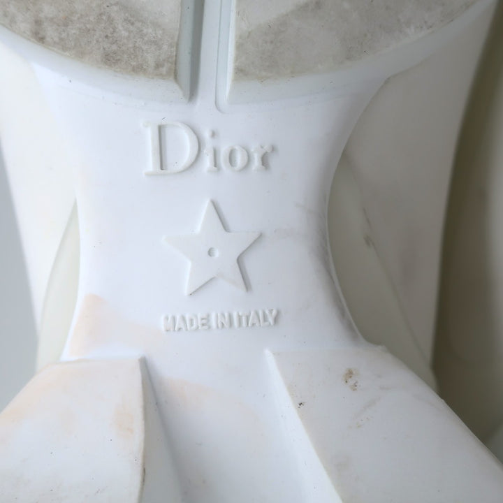 Christian Dior D-Connect Sneakers White Neoprene Size 37