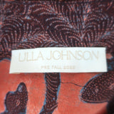 Ulla Johnson Desdra Short Sleeve Top Amaryllis Printed Silk Size 4