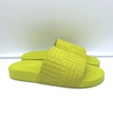 Bottega Veneta Rubber Carpet Slides Chartreuse Size 38 Flat Sandals