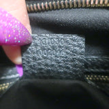 Gucci Web Blondie Interlocking GG Extra Large Bowler Bag Black Leather