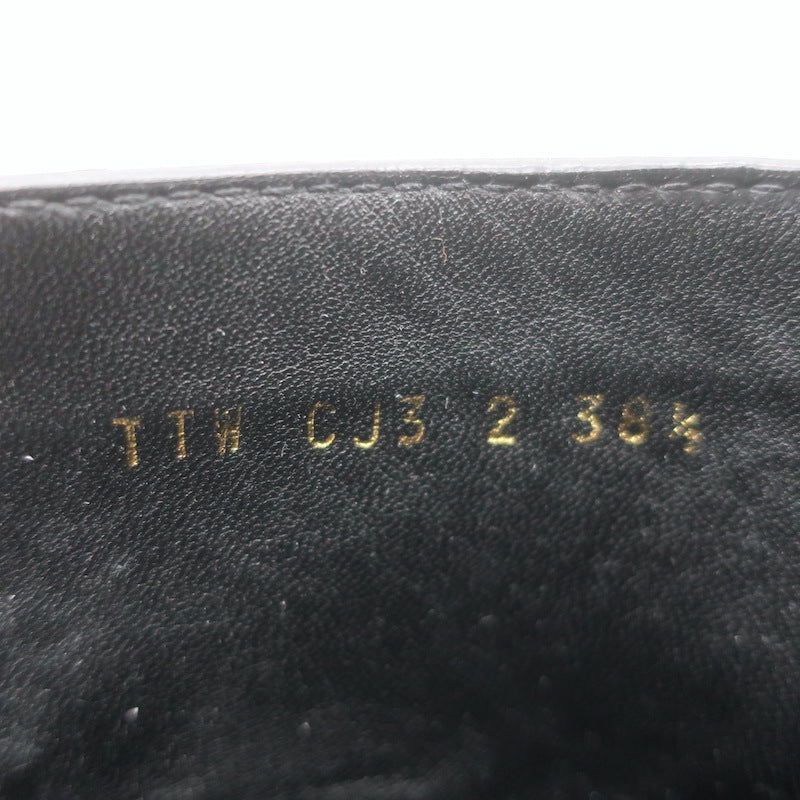 Valentino Roman Stud Combat Boots Black Leather Size 38.5