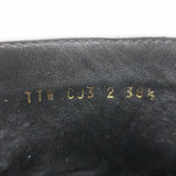 Valentino Roman Stud Combat Boots Black Leather Size 38.5