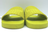 Bottega Veneta Rubber Carpet Slides Chartreuse Size 38 Flat Sandals