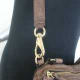 Givenchy Medium Pandora Bag Brown Crocodile-Embossed Nubuck Leather Crossbody