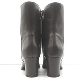 Jenni Kayne Bobby Low-Heel Boots Chocolate Brown Leather Size 41 NEW