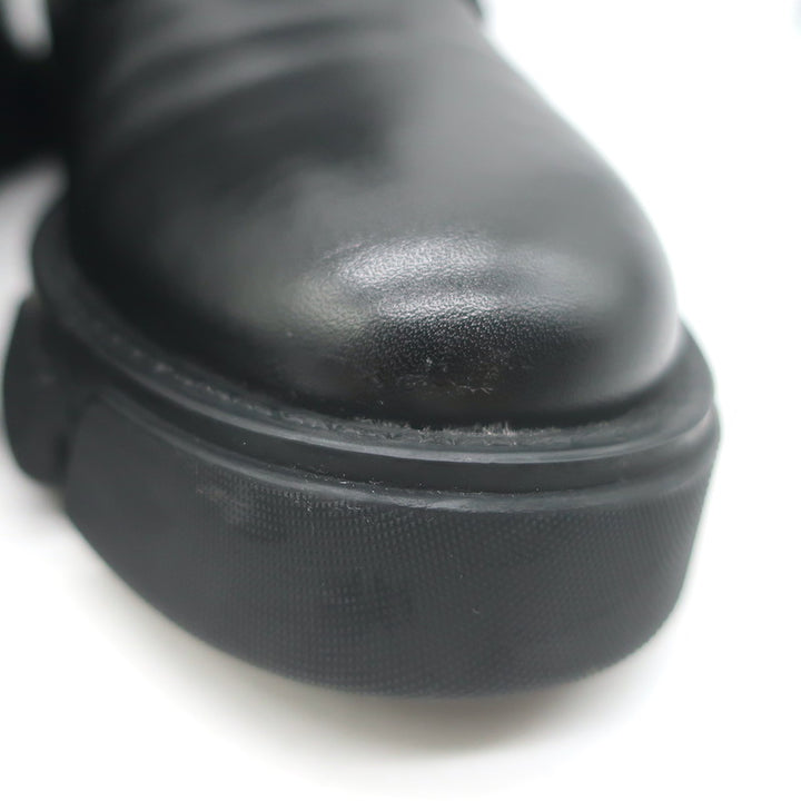 Givenchy Terra 4G Lace-Up Combat Boots Black Quilted Leather Size 37