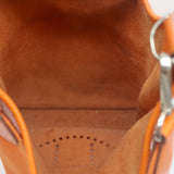 Hermes 2008 Evelyne II GM Hobo Orange Leather Crossbody Bag