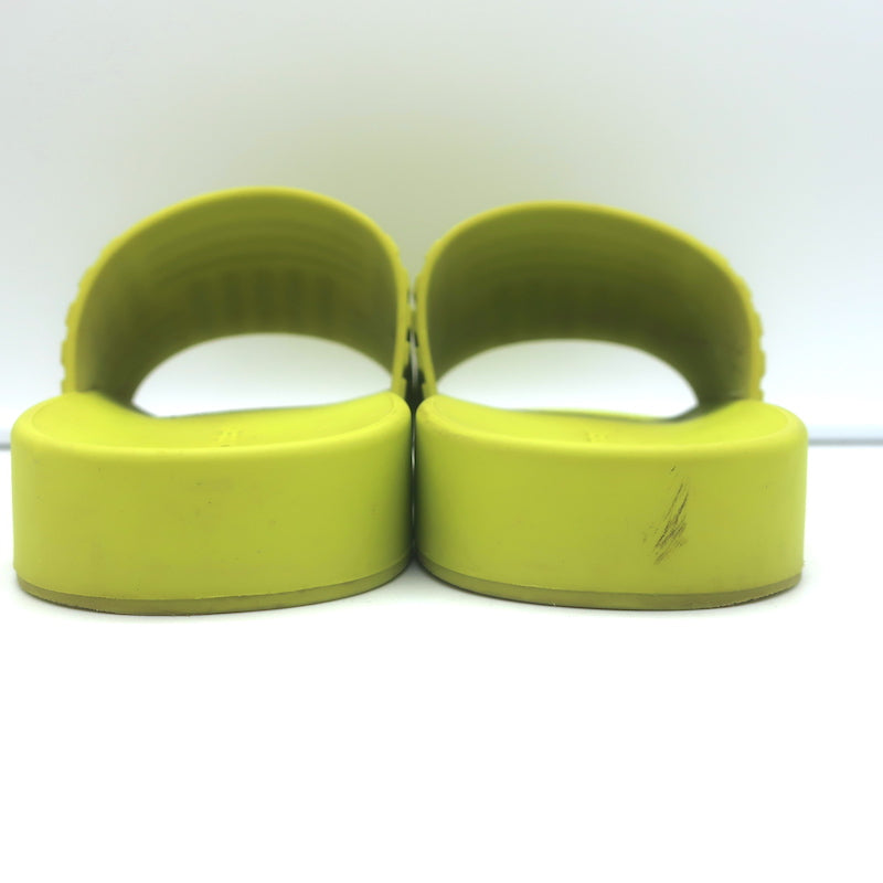 Bottega Veneta Rubber Carpet Slides Chartreuse Size 38 Flat Sandals