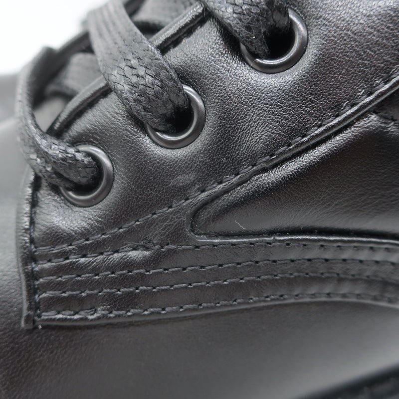 Givenchy Terra 4G Lace-Up Combat Boots Black Quilted Leather Size 37