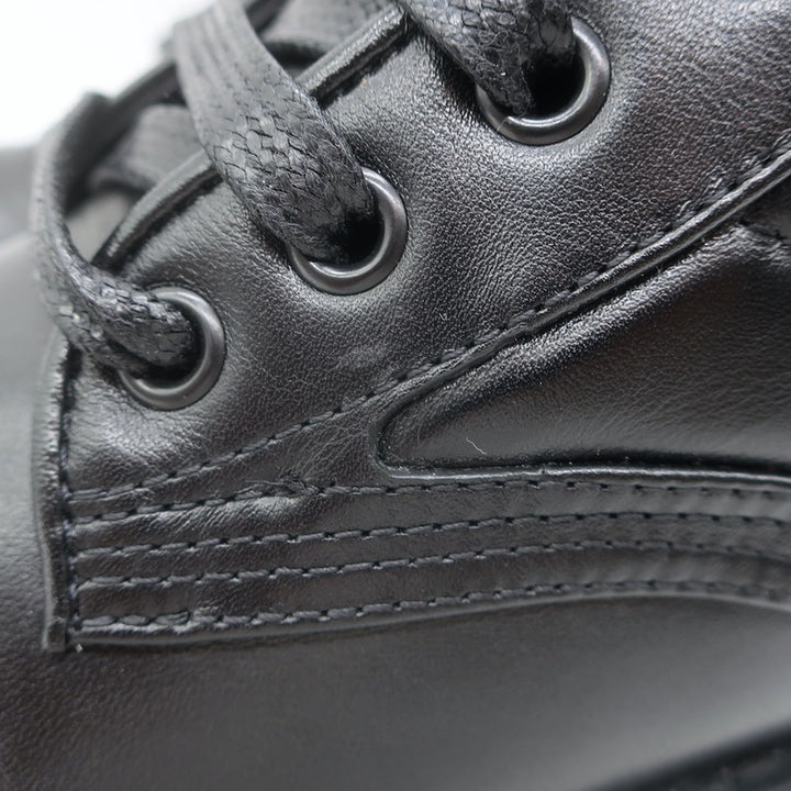 Givenchy Terra 4G Lace-Up Combat Boots Black Quilted Leather Size 37