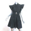 Derek Lam 10 Crosby Ruffle Mini Wrap Dress Finn Black Cotton Size 2