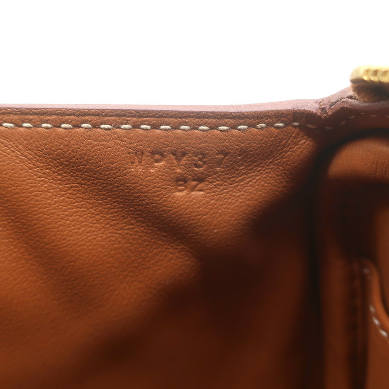 Hermes 2024 Mini Lindy 20 Bag Gold Brown Clemence Leather Gold Hardware