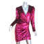 The Kooples V-Neck Sequin Mini Dress Fuchsia Size 2