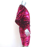The Kooples V-Neck Sequin Mini Dress Fuchsia Size 2