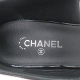 Chanel CC Bicolor Mary Jane Pumps Black & White Patent Leather Size 39 NEW