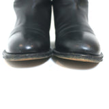 Hermes Jumping Boots Black Leather Size 39 Flat Riding Boots