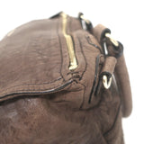 Givenchy Medium Pandora Bag Brown Crocodile-Embossed Nubuck Leather Crossbody