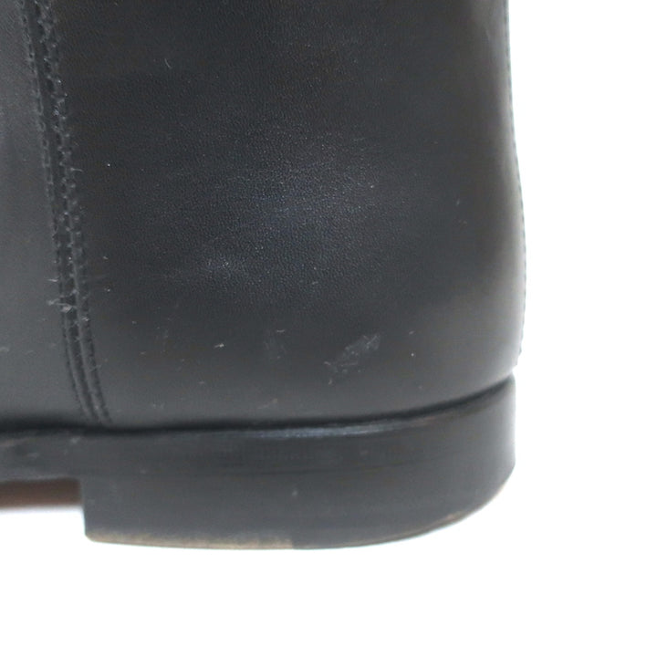 Hermes Jumping Boots Black Leather Size 39 Flat Riding Boots