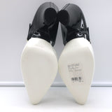 Chanel CC Bicolor Mary Jane Pumps Black & White Patent Leather Size 39 NEW