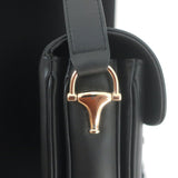 Gucci Horsebit 1955 Medium Shoulder Bag Black Leather NEW