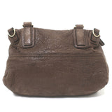 Givenchy Medium Pandora Bag Brown Crocodile-Embossed Nubuck Leather Crossbody