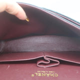 Chanel Medium Double Flap Bag Black Quilted Caviar Leather Chain Strap Crossbody